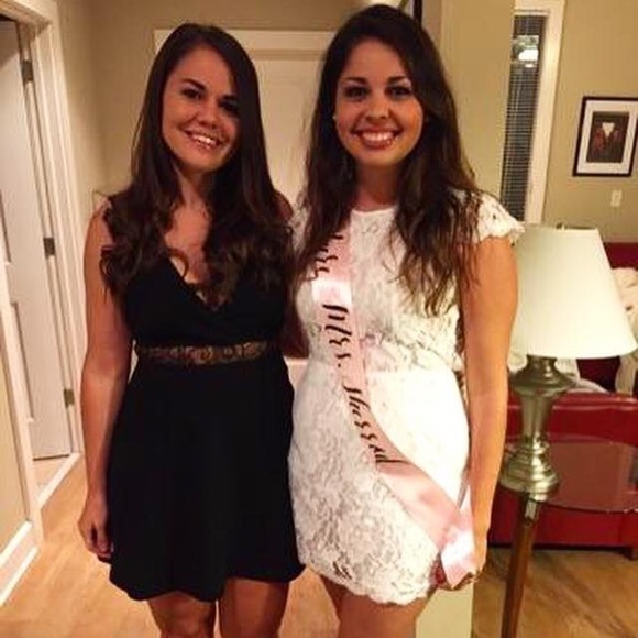 BCBGeneration lace sheer waist dress - Picture 3 of 3